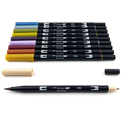 56186 Dual Brush Pen Art Markers (10 Count)