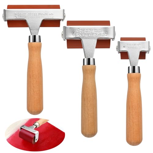 3Pcs Rubber Brayer Roller