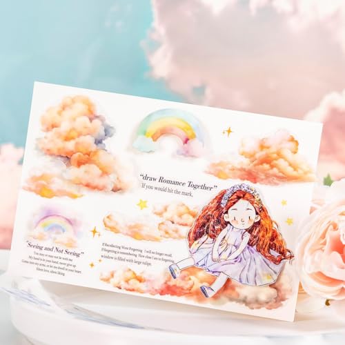 6 Rolls Cloud PET Tape Set