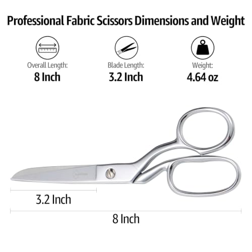Professional Stainless Steel Fabric Scissors 8