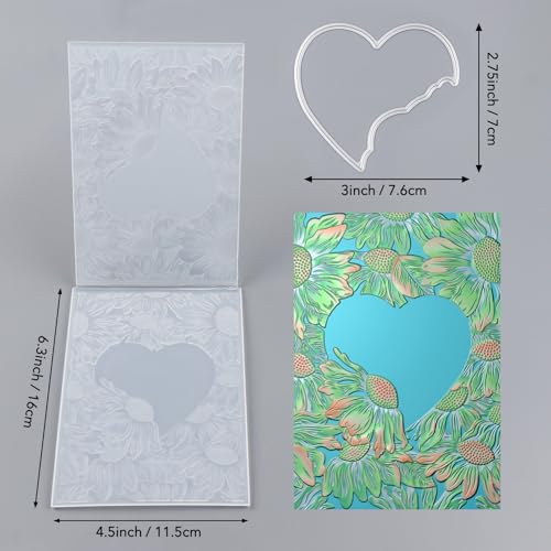 3D Embossing Folder and Metal Die Set for Card Making