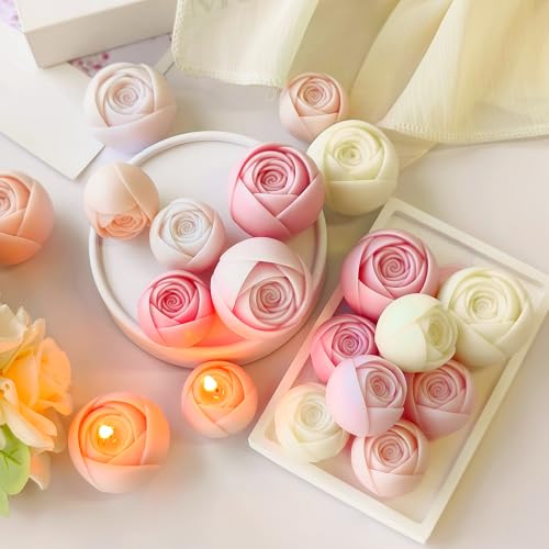 2 Pack Flower Succulent Candle Mold
