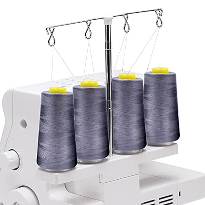 4 Cones of 3000 Yards Each Spool Thread for All Purpose (36000 Foot)