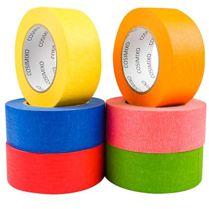 Colored Masking Tape 1.88 inches x 60 Yards (1080 Foot)