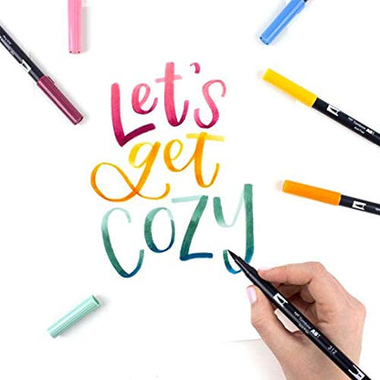 Dual Brush Pen Art Markers (10 Count)