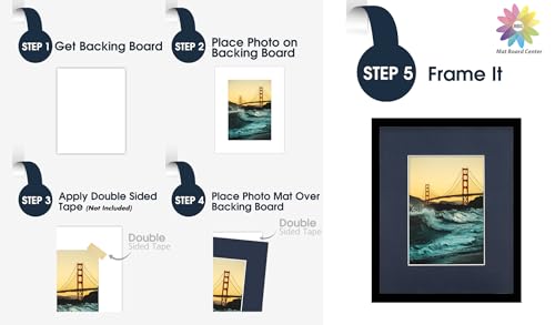 Mat Board Center 10 Pack 8x10 Photo Mats for 5x7 Picture