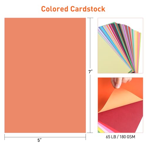 5" x 7" Colored Cardstock
