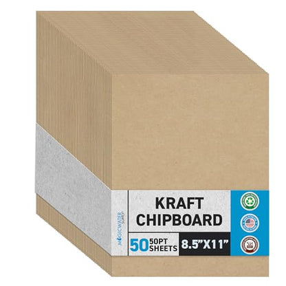 MagicWater Chipboard Sheet (50 Count)