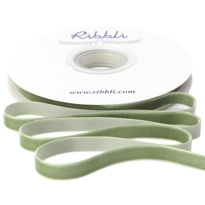 Sage Green Velvet Ribbon 3