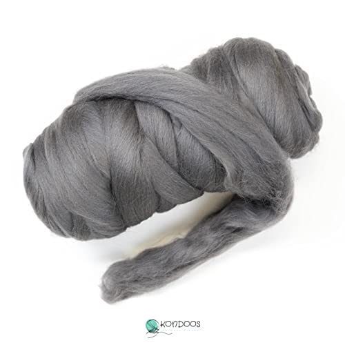 Colored Natural Wool roving (16 Ounce)