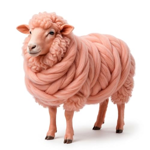 Colored Natural Wool roving (16 Ounce)