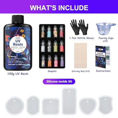 UV Resin Jewelry Making Kit
