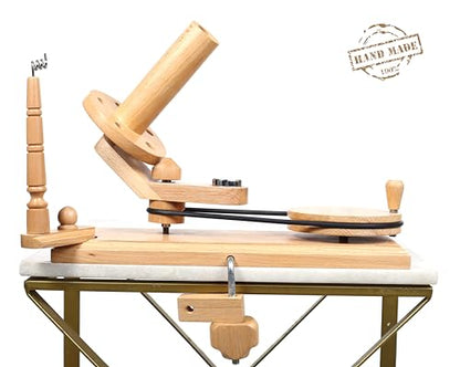 Yarn Winder Large Handcrafted Wooden Ball Winder for Knitting