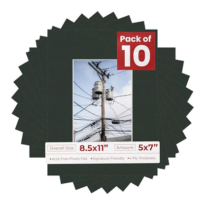 5x7 Mat for 8.5x11 Frame (10 Count)