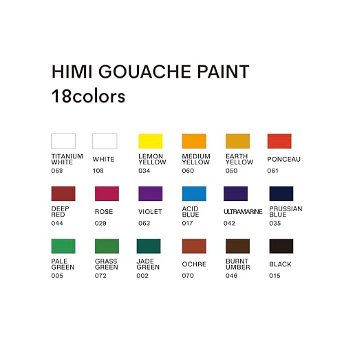 Gouache Paint Tube Set