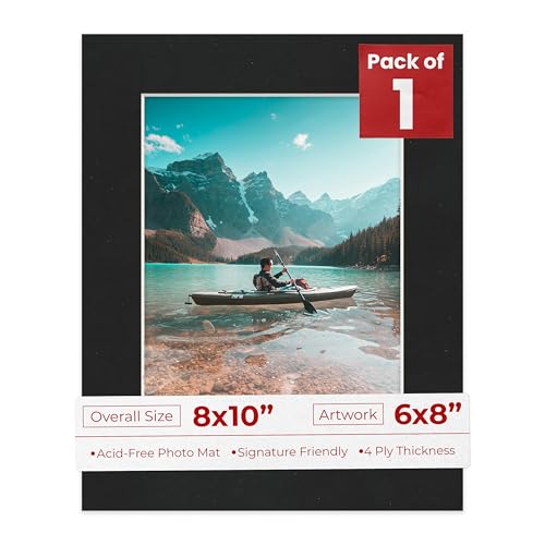 8x10 Mat Bevel Cut for 6x8 Photos