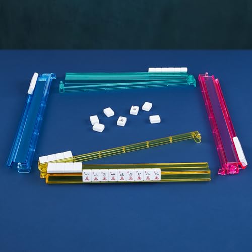 American Mahjong Tile Racks with Pushers (8 Count)