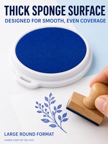 8-Color 7.1-Inch Large Washable Ink Pads for Rubber Stamps