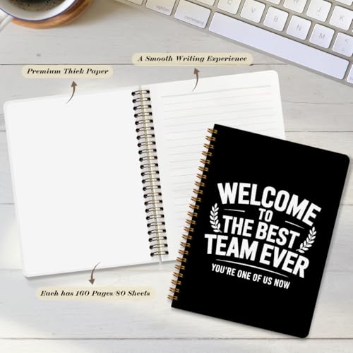 Welcome To The The Best Team Ever 160 Blank Pages Hardcover Spiral Notebook