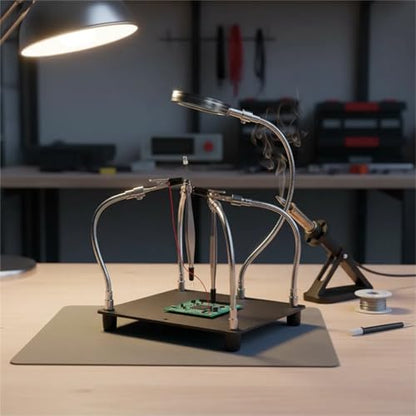 Helping Hands Soldering Station with Magnifying Glass