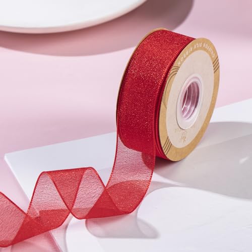 1 Inch Wide Sheer Chiffon Ribbon