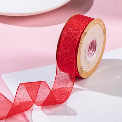 1 Inch Wide Sheer Chiffon Ribbon