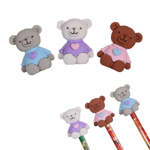 18Pcs Pencil Top Erasers for Kids (18 Count)