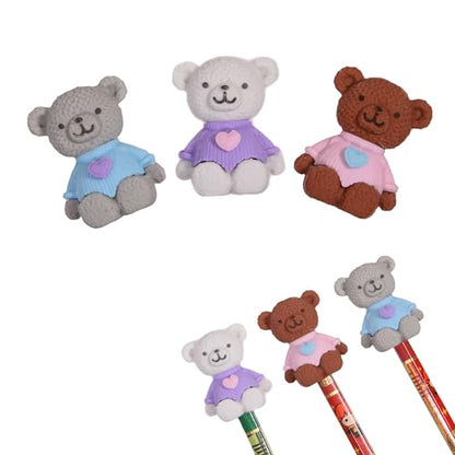 18Pcs Pencil Top Erasers for Kids (18 Count)