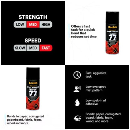 Super 77 Multipurpose Adhesive Spray (4 Count)
