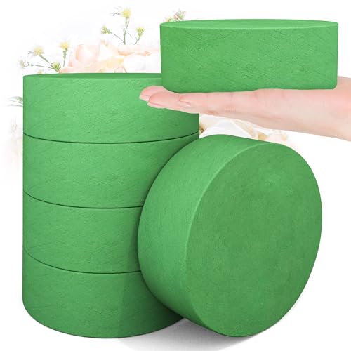 6Pcs Floral Foam Round Blocks (6 Count)