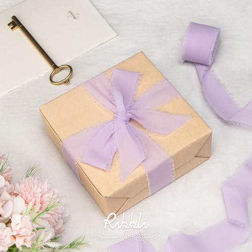 Lavender Chiffon Silk Ribbon (60 Foot)