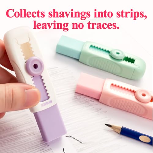 4+1 Pack Rubber Erasers Sliding Retractable Eraser (5 Count)