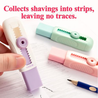 4+1 Pack Rubber Erasers Sliding Retractable Eraser (5 Count)