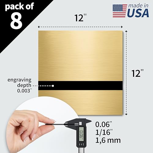 Metallic Looking Acrylic Sheet (8 Count)