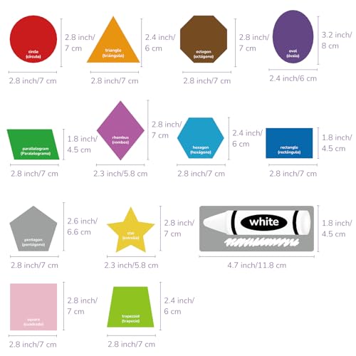 Felt Shape and Color Matching Game Set for Toddlers (58 Count)