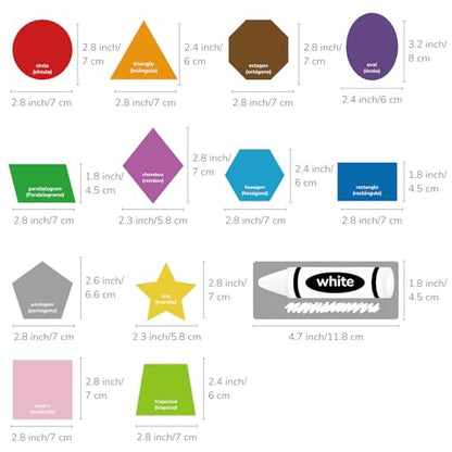 Felt Shape and Color Matching Game Set for Toddlers (58 Count)