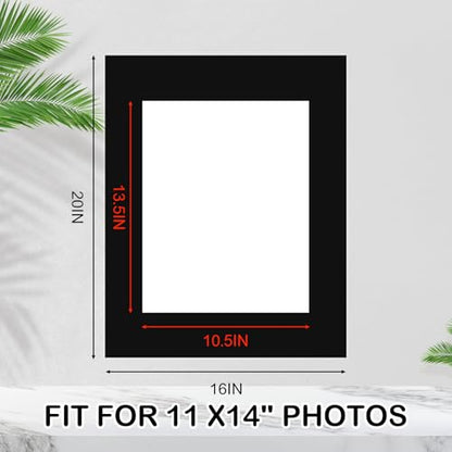 15 Pack Picture Mats 20x16 for 11x14 Photos (15 Count)