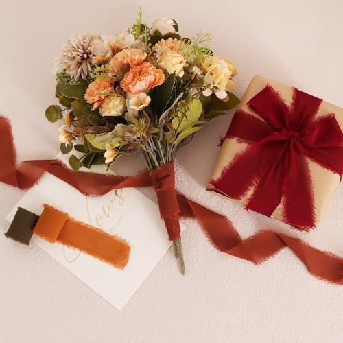 4 Rolls Silk Chiffon Ribbon 1 (4 Count)