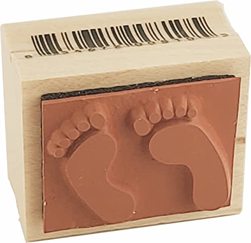 Feet Rubber Stamp