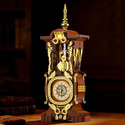 Retro Clock Building Set for Adults (879 Count)