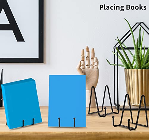 5 Pack 4 inch Display Stands Black Iron Easel for Plate Stand Plate Holder for Picture (5 Count)