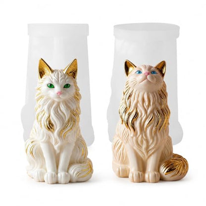 2 Pack Maine Coon Cat Silicone Molds (2 Count)