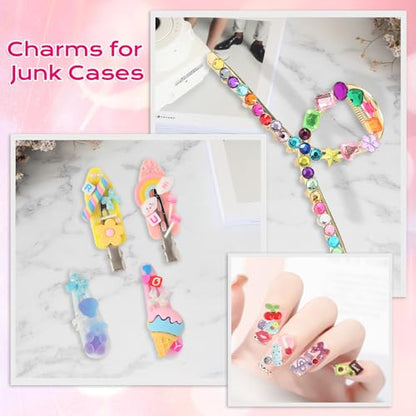 4980 Pcs Junk Phone Case Charms Kit with DIY Nail Charms