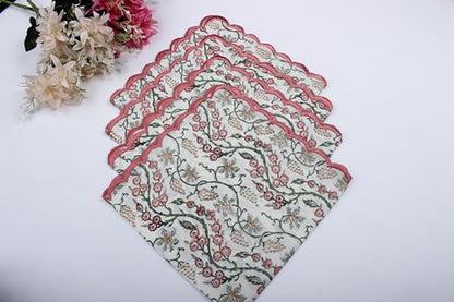 Hand Block Print Cloth Napkins (4.2329 Ounce)