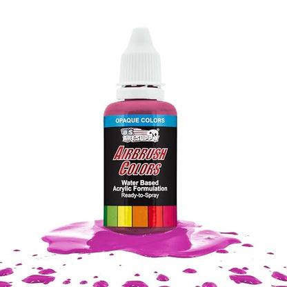 Opaque Hot Pink Acrylic Airbrush Paint
