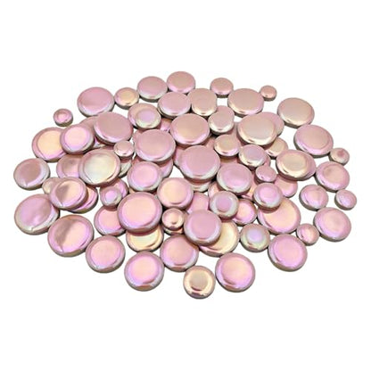 200g Iridescent Round Mosaic Tiles for Crafts Bulk