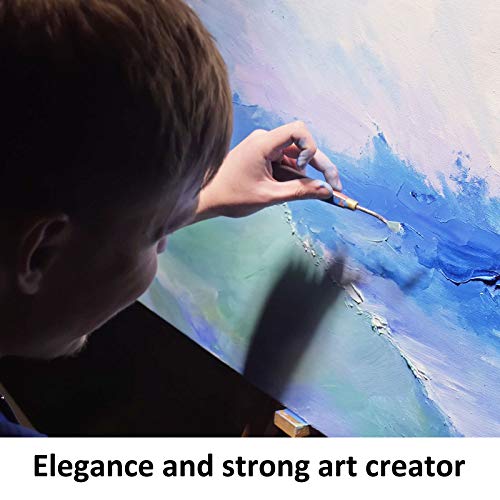 16 Pieces Palette Knife Set Stainless Steel Painting Knives with Wood Handles for Acrylic Oil Painting Canvas Texturing Impasto Color Mixing & Blending Art Supplies for Artists and Beginners