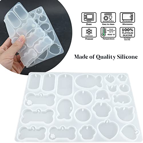 Pet Tag Resin Mold Silicone