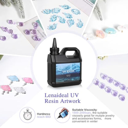 Lenaideal1000g UV Resin (35.27 Ounce)