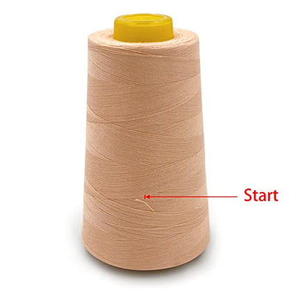 4 Cones of 3000 Yards Each Spool Thread for All Purpose (36000 Foot)